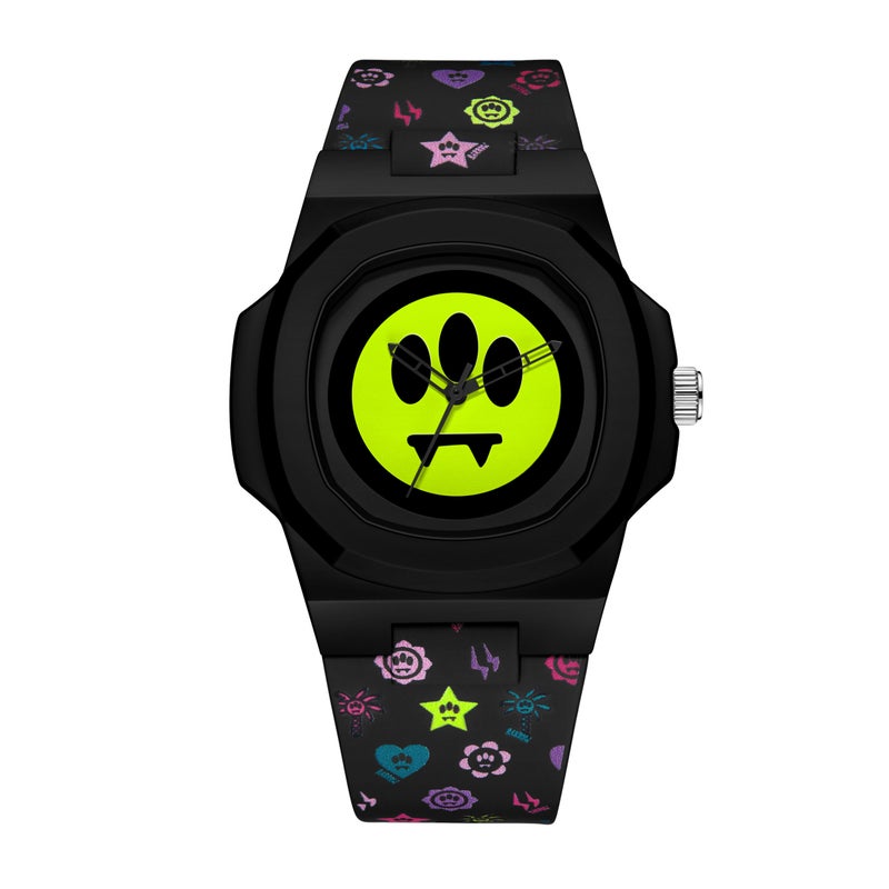 Barrow BWW00001 Black Yellow Dial Silicone Strap Unisex Watch, 43mm - Image 1